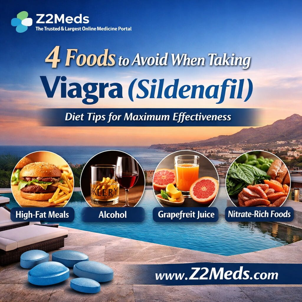4 Foods to Avoid When Taking Viagra (Sildenafil)