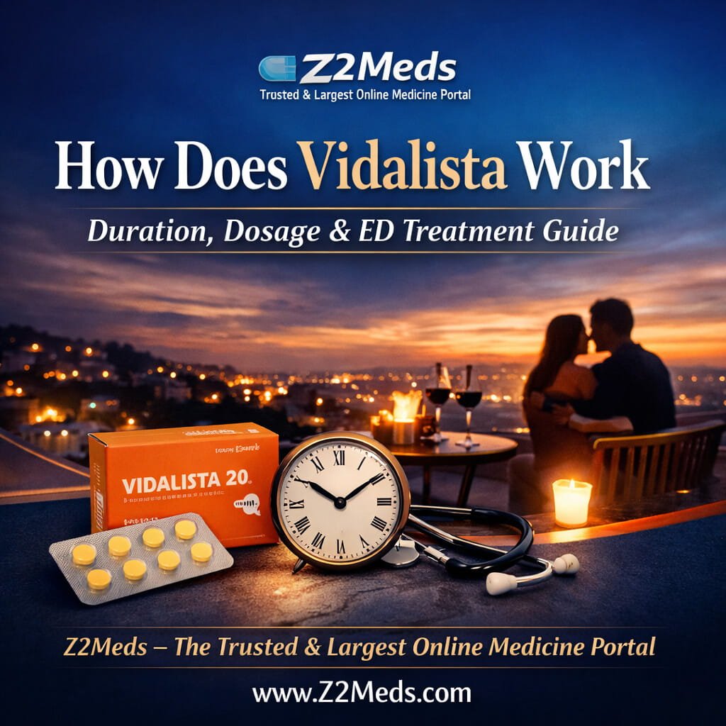 How Does Vidalista Work – Duration, Dosage & ED Treatment Guide