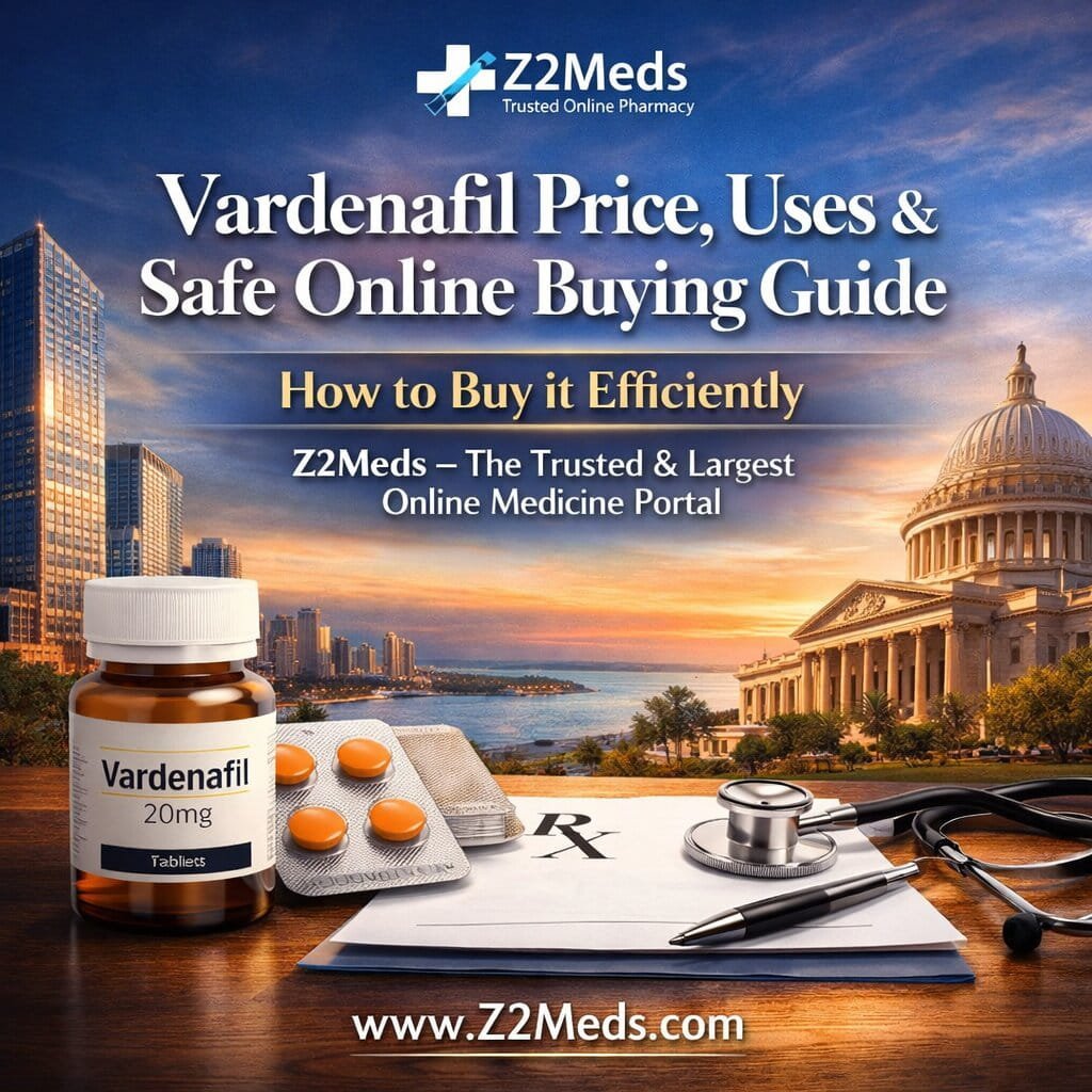 Vardenafil Price, Uses & How to Buy Safe Online Buying Guide | Z2Meds 3 Vardenafil Price, Uses & Safe Online Buying Guide