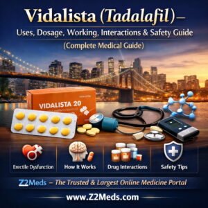 What are the Uses of Vidalista, Dosage & Side Effects – Tadalafil Erectile Dysfunction Treatment Guide