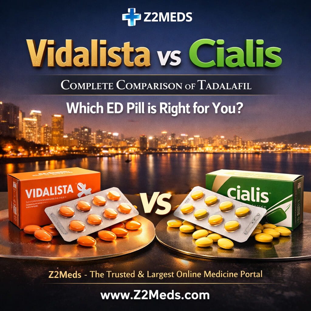 Vidalista vs Cialis Complete Comparison of Tadalafil & Which ED Pill is Right for You