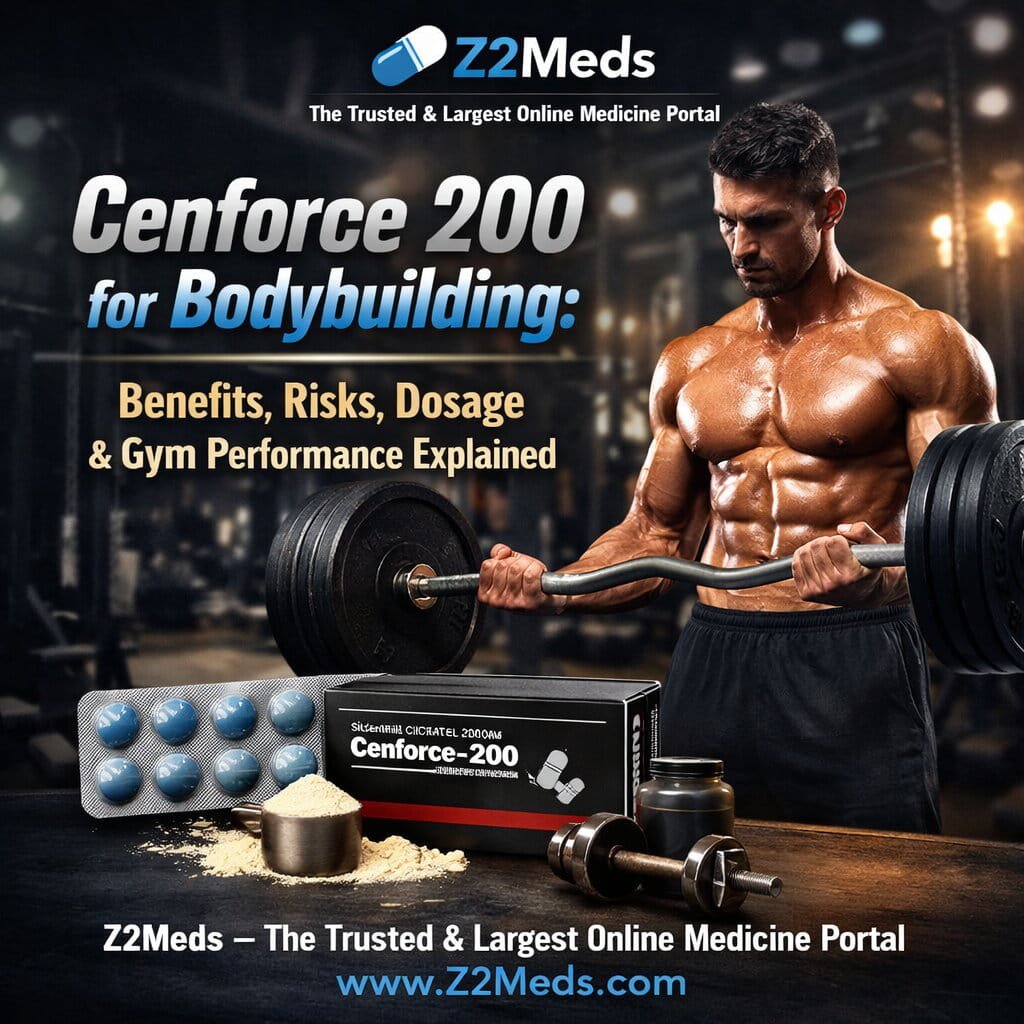 Cenforce 200 for Bodybuilding Benefits, Risks, Dosage & Gym Performance Explained