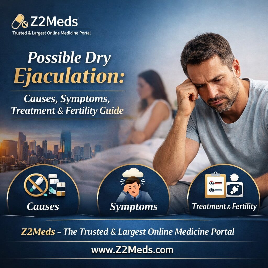 Dry Ejaculation Causes, Symptoms, Treatment & Fertility Guide