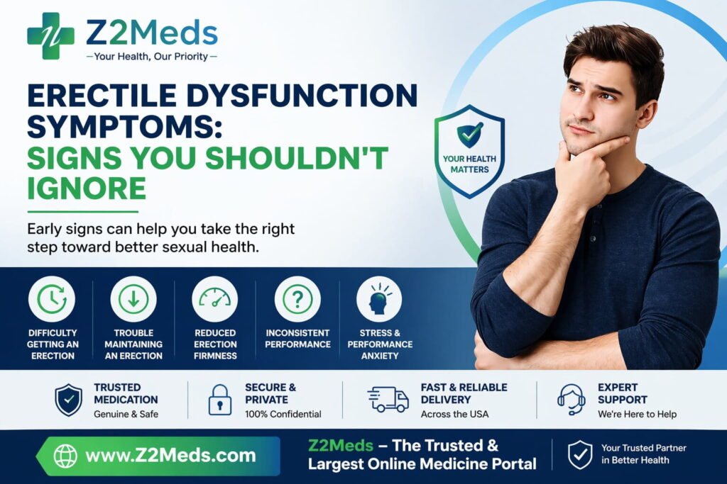 Erectile dysfunction symptoms recognize the signs