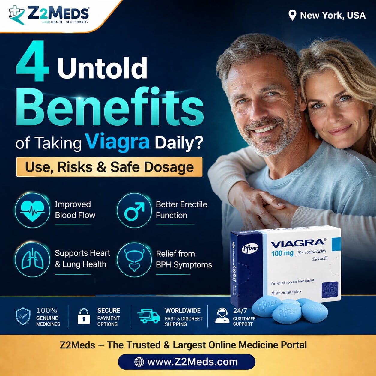 Benefits of Taking Viagra Daily